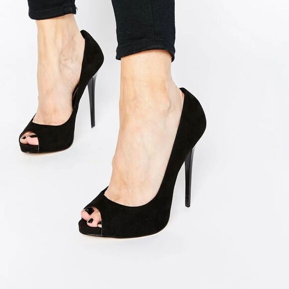 CAMILLE LA VIE PEEP TOE HIGH HEEL STILETTOS PUMP SHOES - Picture 1 of 15